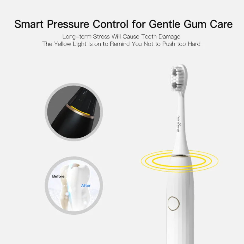 Smart Sonic Electric Toothbrush Deep Cleaning Tooth Brush - Genesis Global Boutique