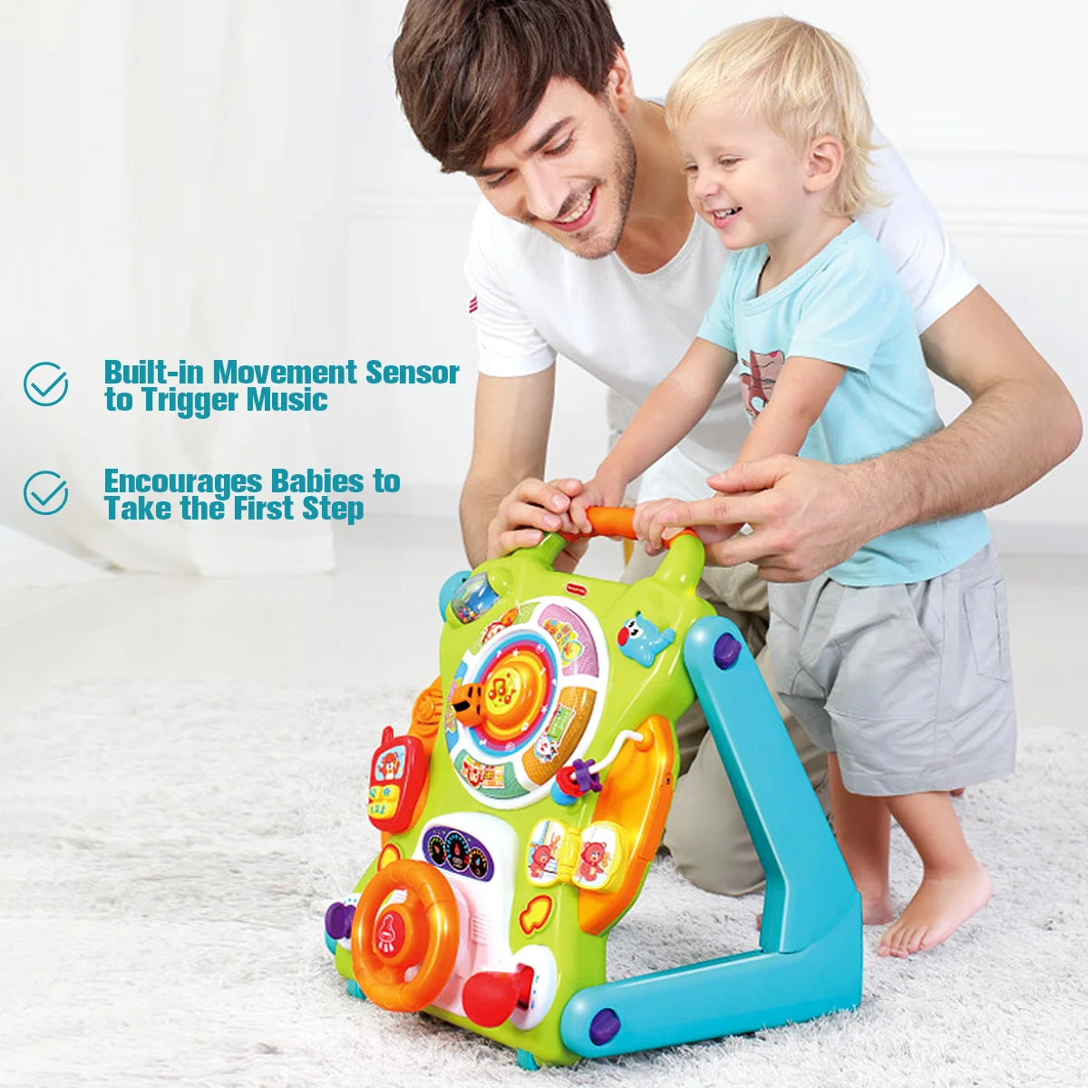 3 in1 Sit to Stand Learning Walker Kids Activity Center - Genesis Global Boutique