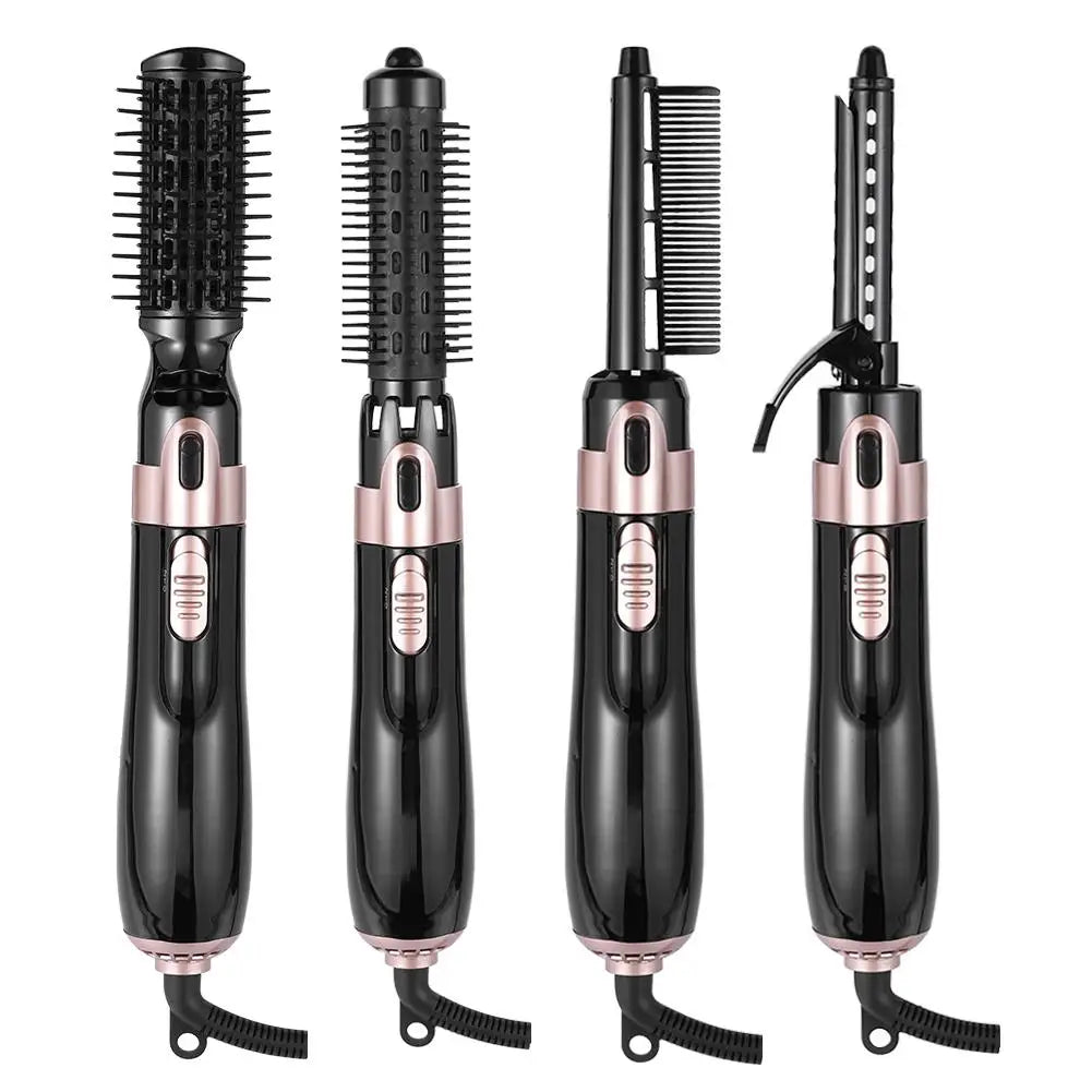 4 in 1 Hot Hair Dryer Brush Electric Hot Air Comb Multifunction - Genesis Global Boutique