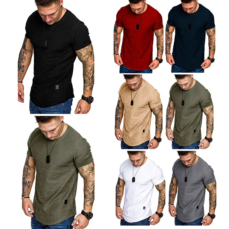 Men's Casual Solid o Neck t-Shirt - Genesis Global Boutique