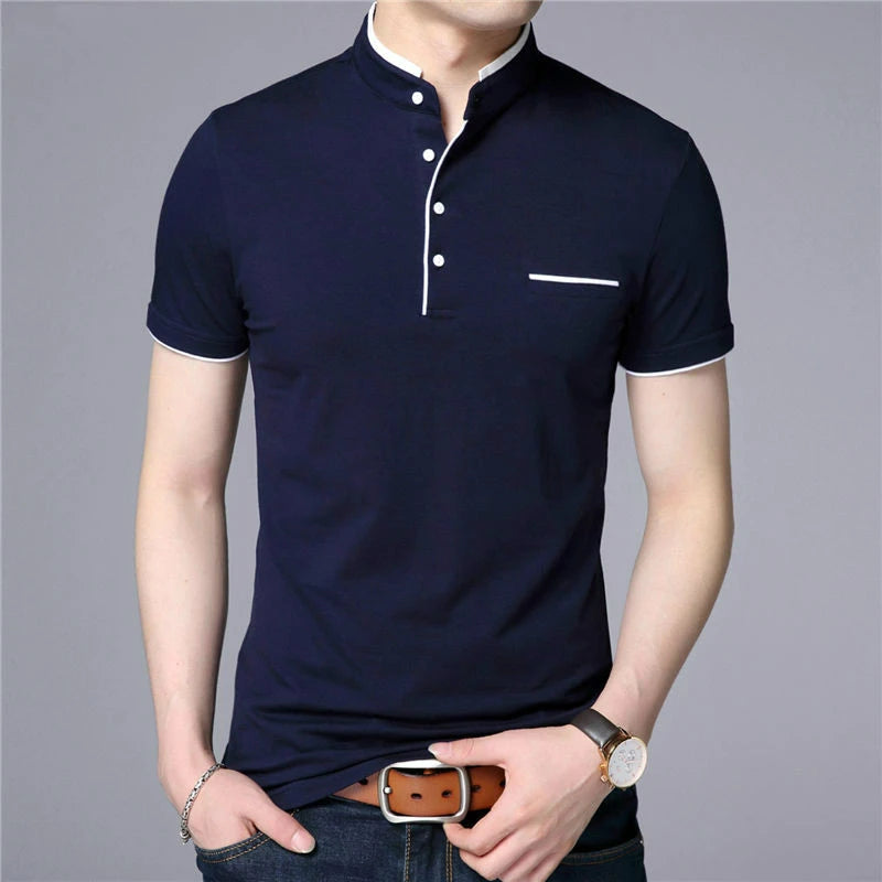 Short Sleeve T Shirt Men Spring Summer Cotton T-Shirt - Genesis Global Boutique