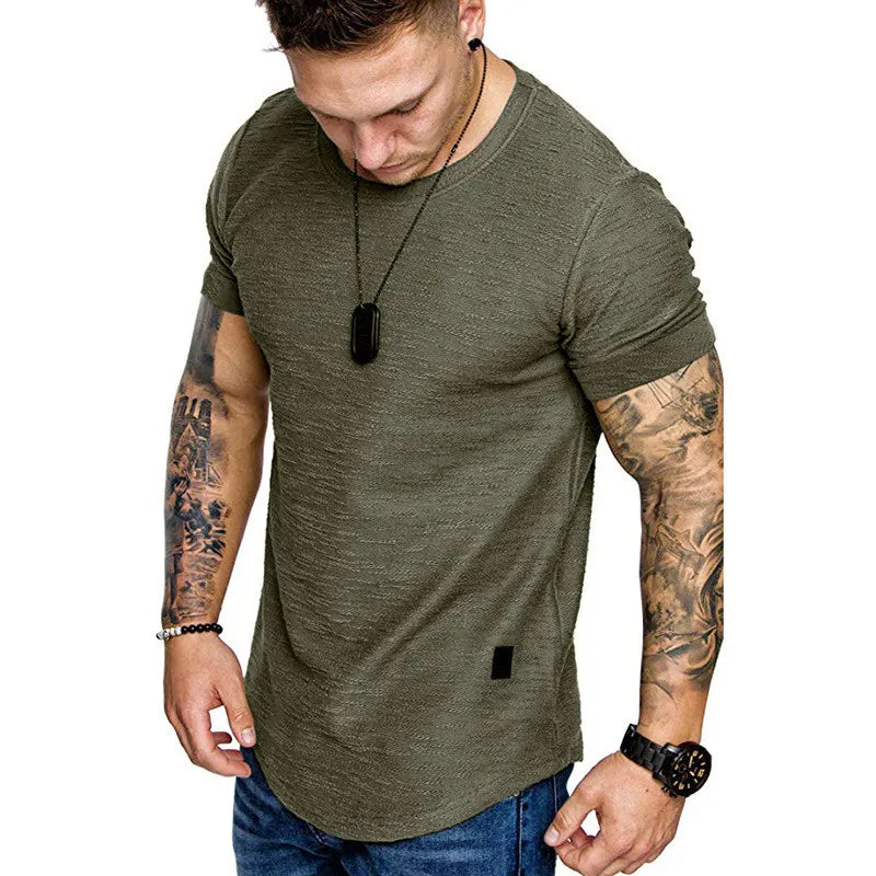 Men's Casual Solid o Neck t-Shirt - Genesis Global Boutique