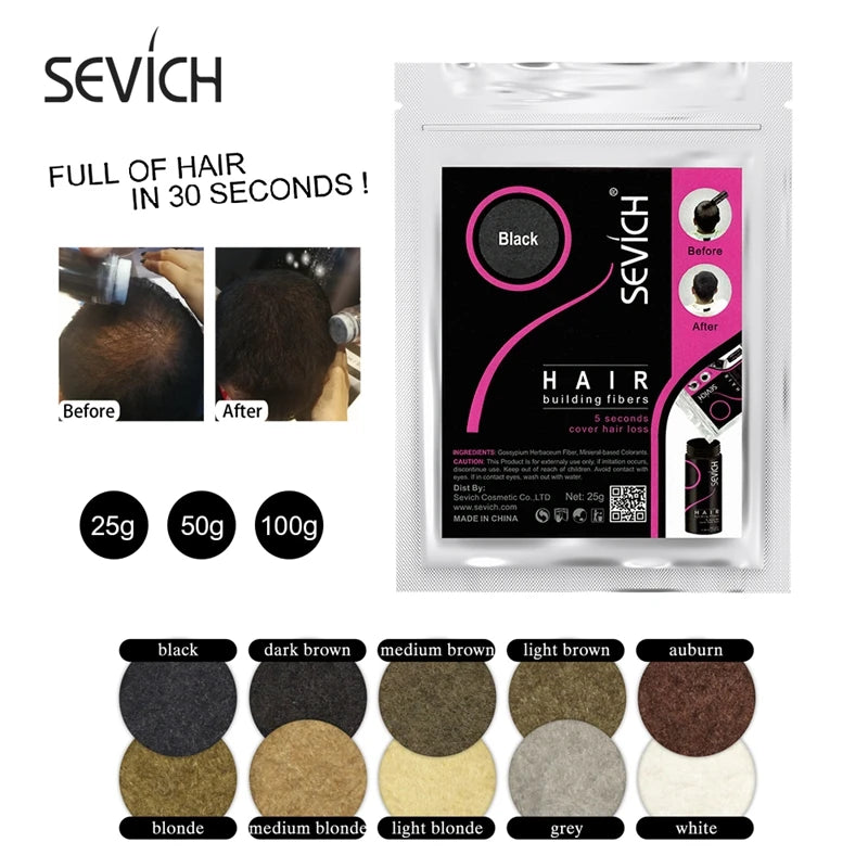 Sevich Hair Building Keratin Powders Fibers Hair Regrowth - Genesis Global Boutique