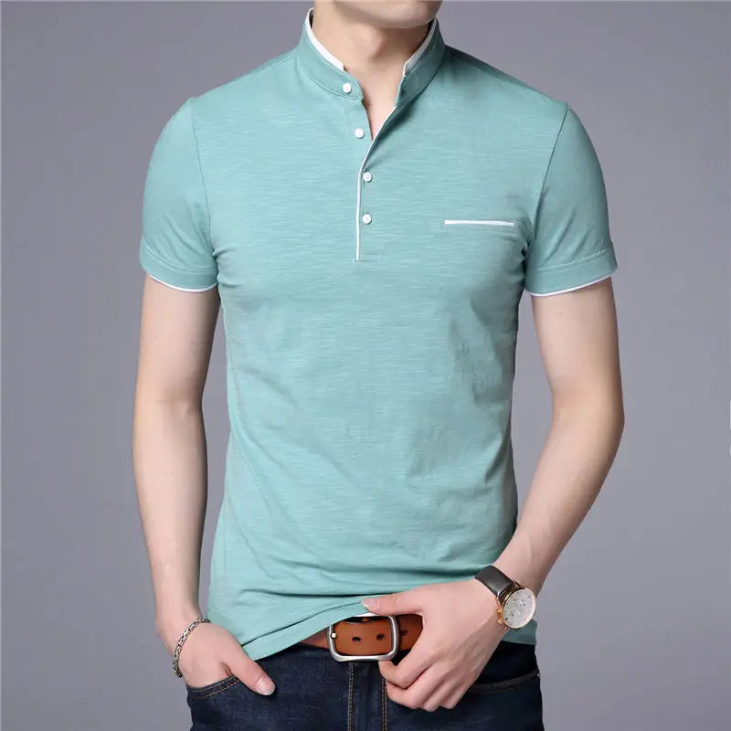 Short Sleeve T Shirt Men Spring Summer Cotton T-Shirt - Genesis Global Boutique