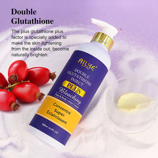 AILKE Double Glutathione Serum and Body Lotion, Whitening, Dark Spot Remover - Genesis Global Boutique