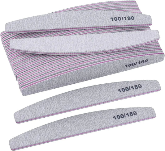 10pcs Different Shape Emery Nail File Personalized Nail File With Sanding Paper 100/180 - Genesis Global Boutique