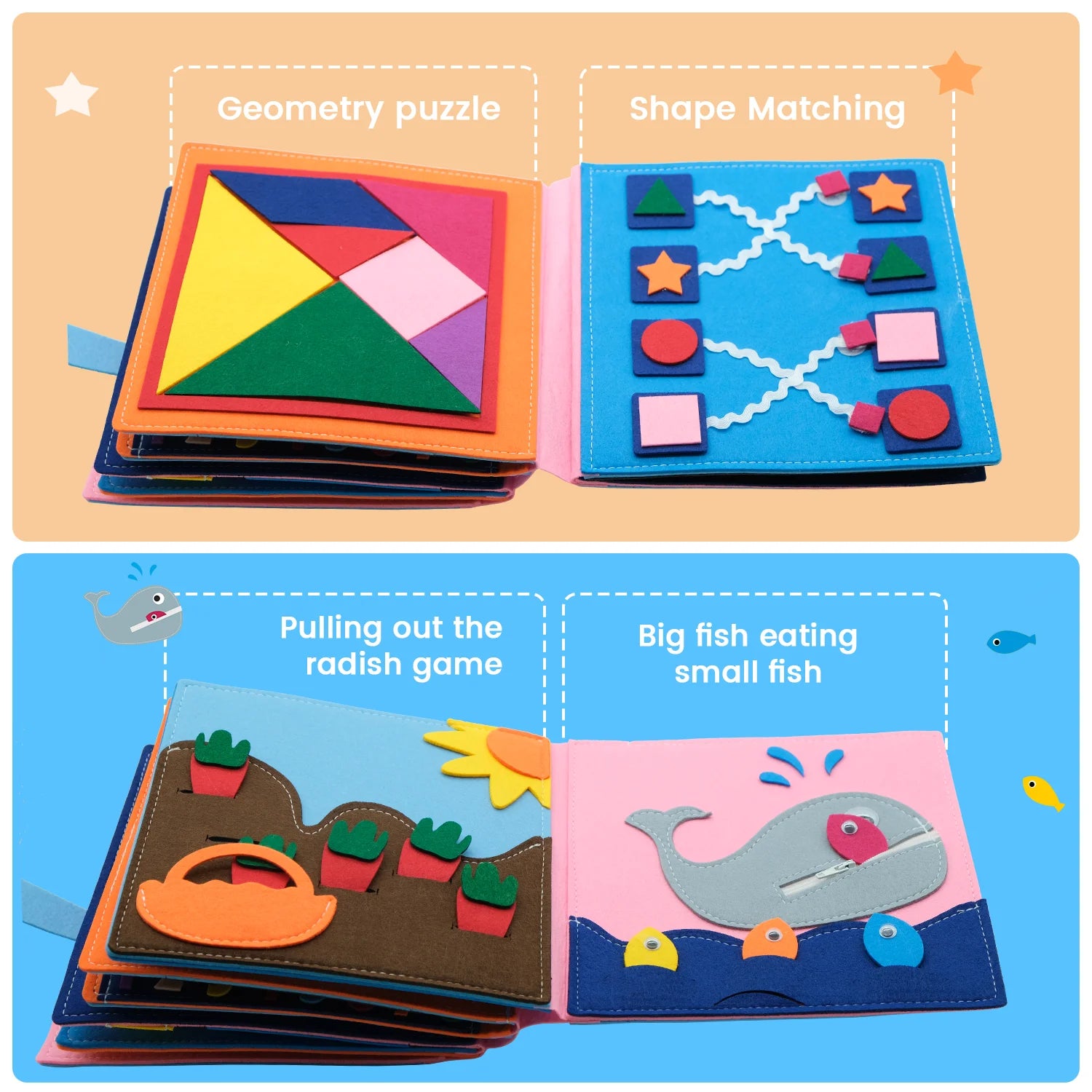 Felt Cloth Book Early Educational Math Toy - Genesis Global Boutique