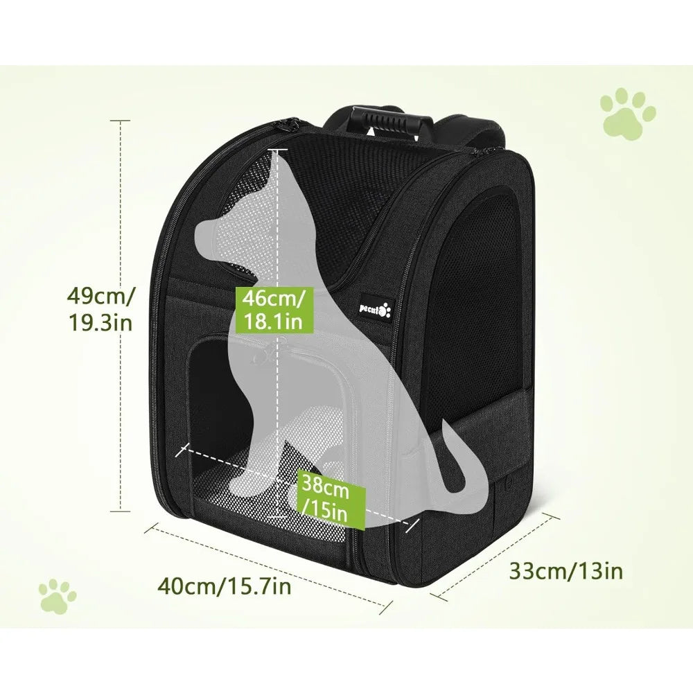 Expandable Pet Backpack with Breathable Mesh - Genesis Global Boutique