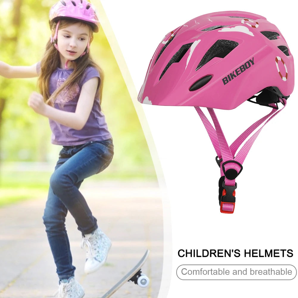 Kids Cycling Adjustable Safety Helmet with Taillights for Skateboard/Balance Bike - Genesis Global Boutique