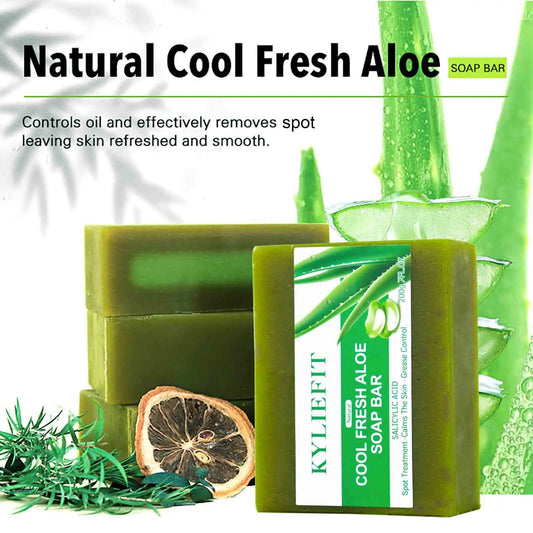 KYLIEFIT Cool Fresh Aloe Soap Bar, Black Spots Treatment - Genesis Global Boutique