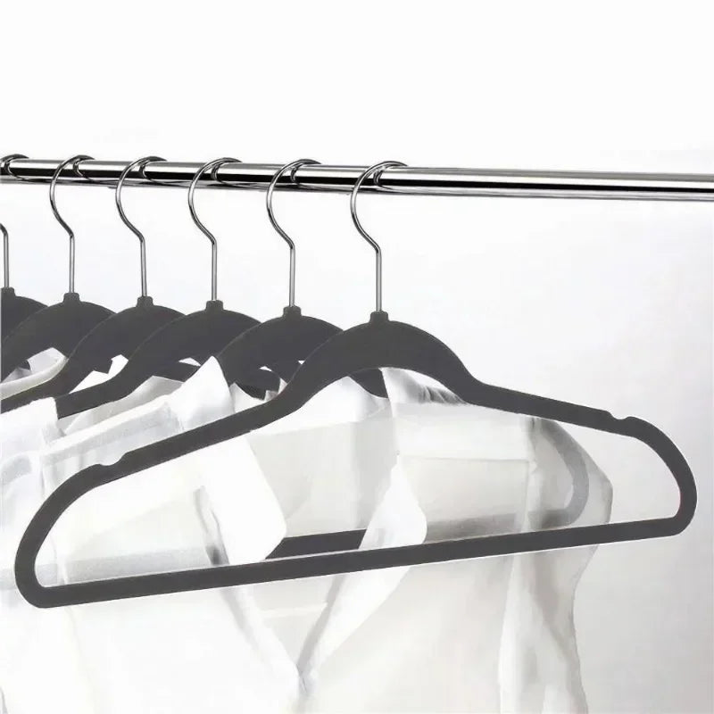 Heavy Duty Non Slip Velvet Clothing Hanger, 100 Pack, Gray - Genesis Global Boutique