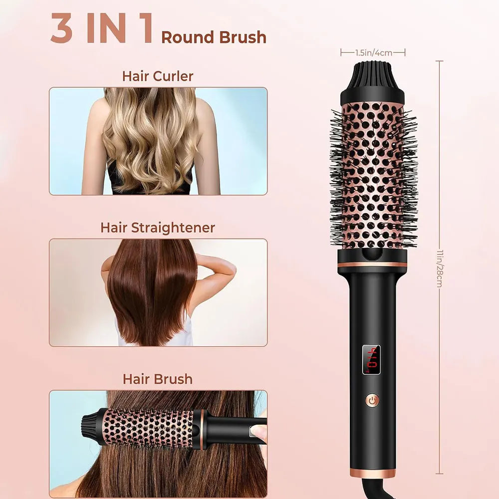 Thermal Brush Ceramic Ionic Curling Brush - Genesis Global Boutique