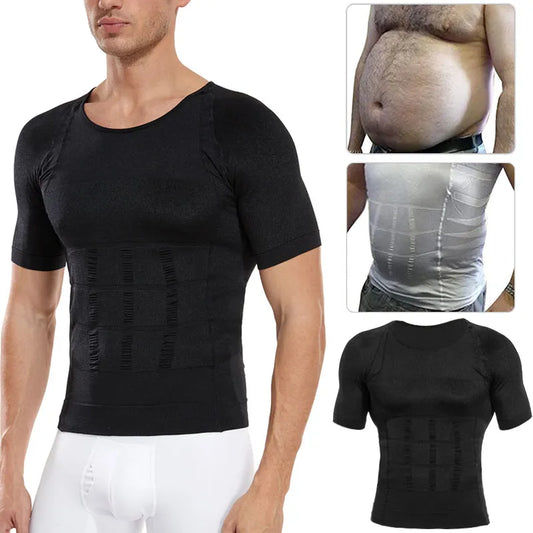 Men Slimming Body Shaper Compression Shirt - Genesis Global Boutique