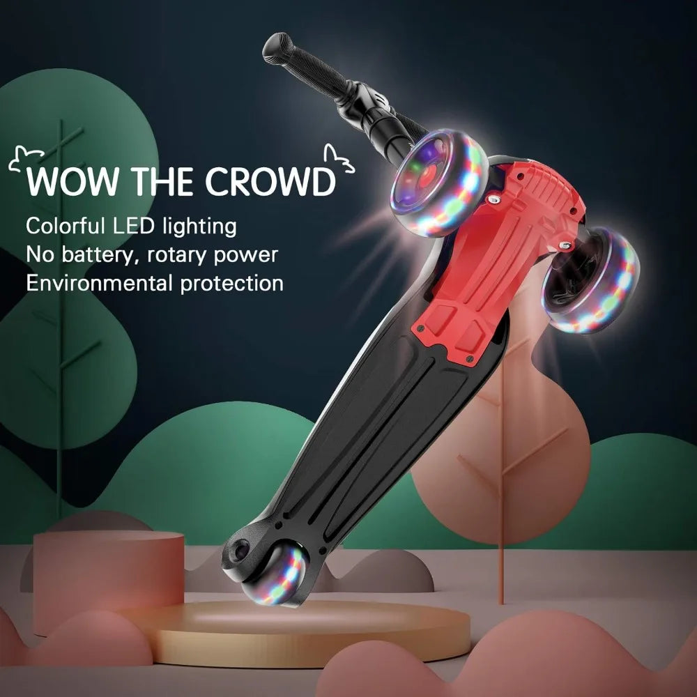 Toddler Scooter for Kids Ages 3-12  with 3 Wheel LED Lights - Genesis Global Boutique