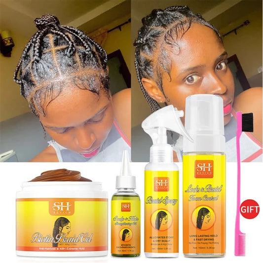 Anti Break Hair Styling Braiding Gel Edges Control Hair Shaping Cream - Genesis Global Boutique