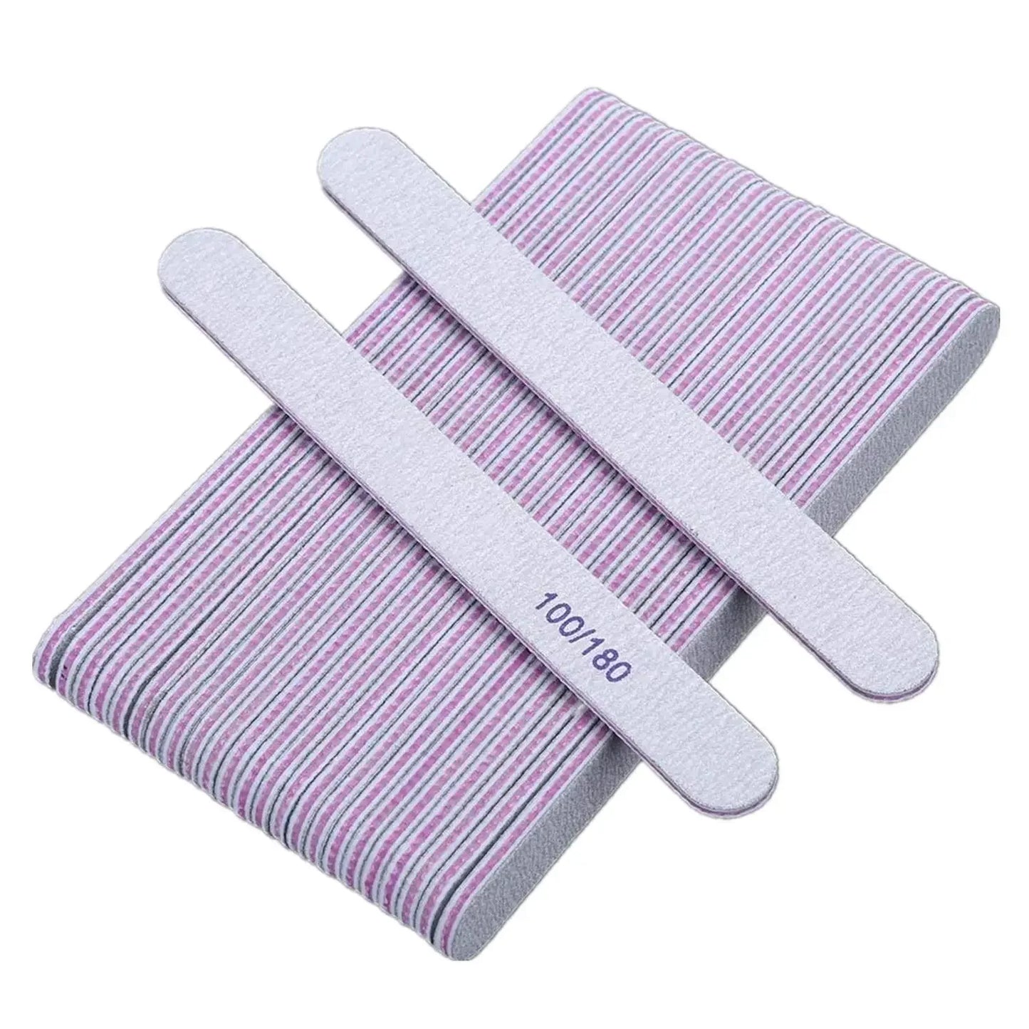 10pcs Different Shape Emery Nail File Personalized Nail File With Sanding Paper 100/180 - Genesis Global Boutique