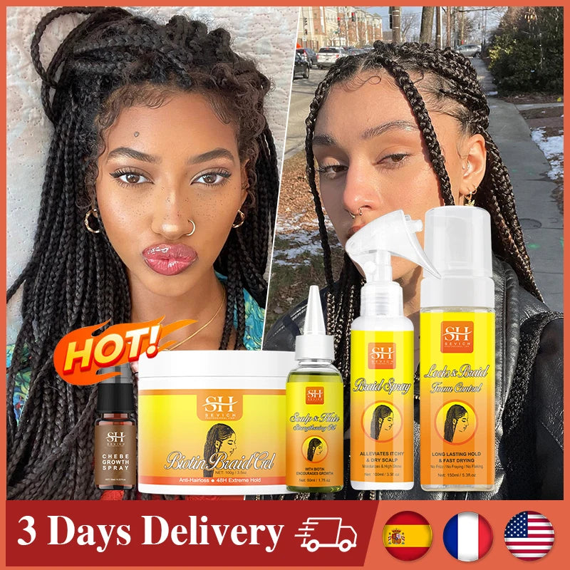 24 Hour Hold Braid Gel Frizz Control Fixative Oil Cornrow Mousse - Genesis Global Boutique