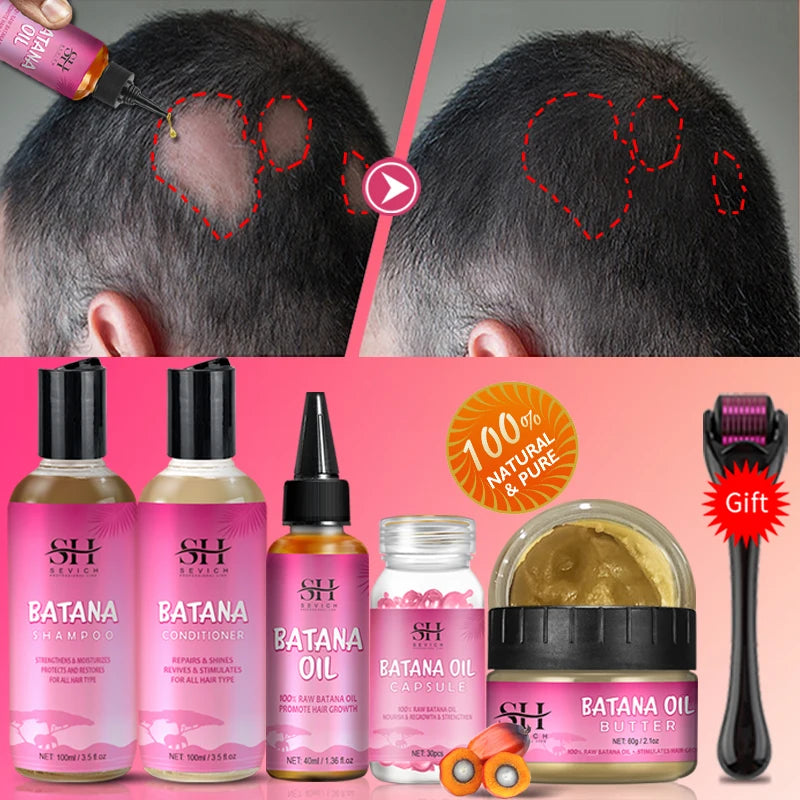 5pcs Honduras Batana Oil Hair Growth Set - Genesis Global Boutique