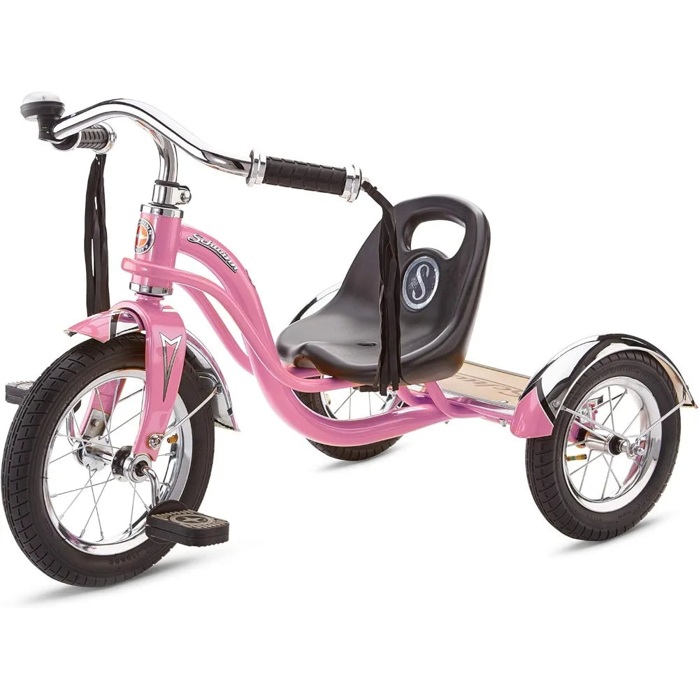 Roadster Bike for Toddler, Kids Classic Tricycle, Low Positioned Steel Trike Frame W/ Bell for Boys and Girls Ages 2-4 Year Old - Genesis Global Boutique