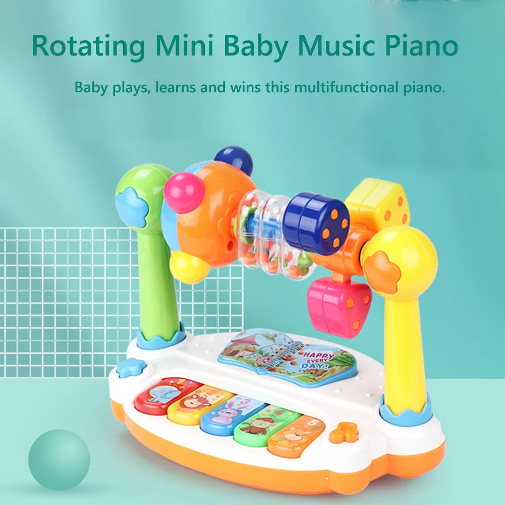 Rotating Mini Baby Music Piano Educational Keyboard  Toy - Genesis Global Boutique