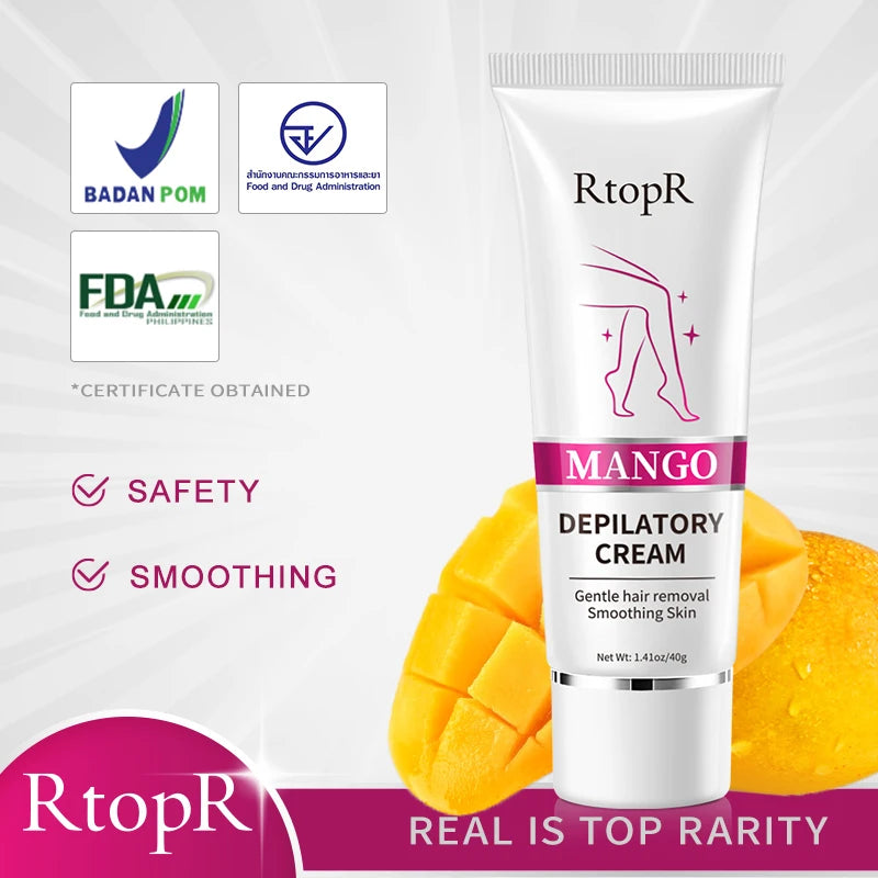 Mango Depilatory Cream Painless Effective Hair Removal Cream - Genesis Global Boutique