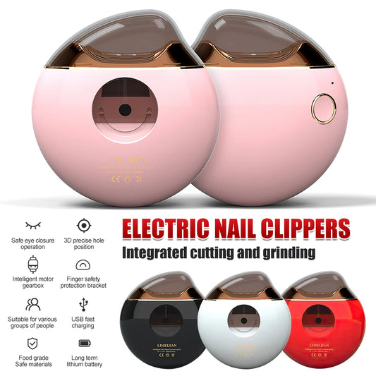 Electric Nail Clipper Splash-proof Clip Proof Nail Grinder for Children and Adult - Genesis Global Boutique