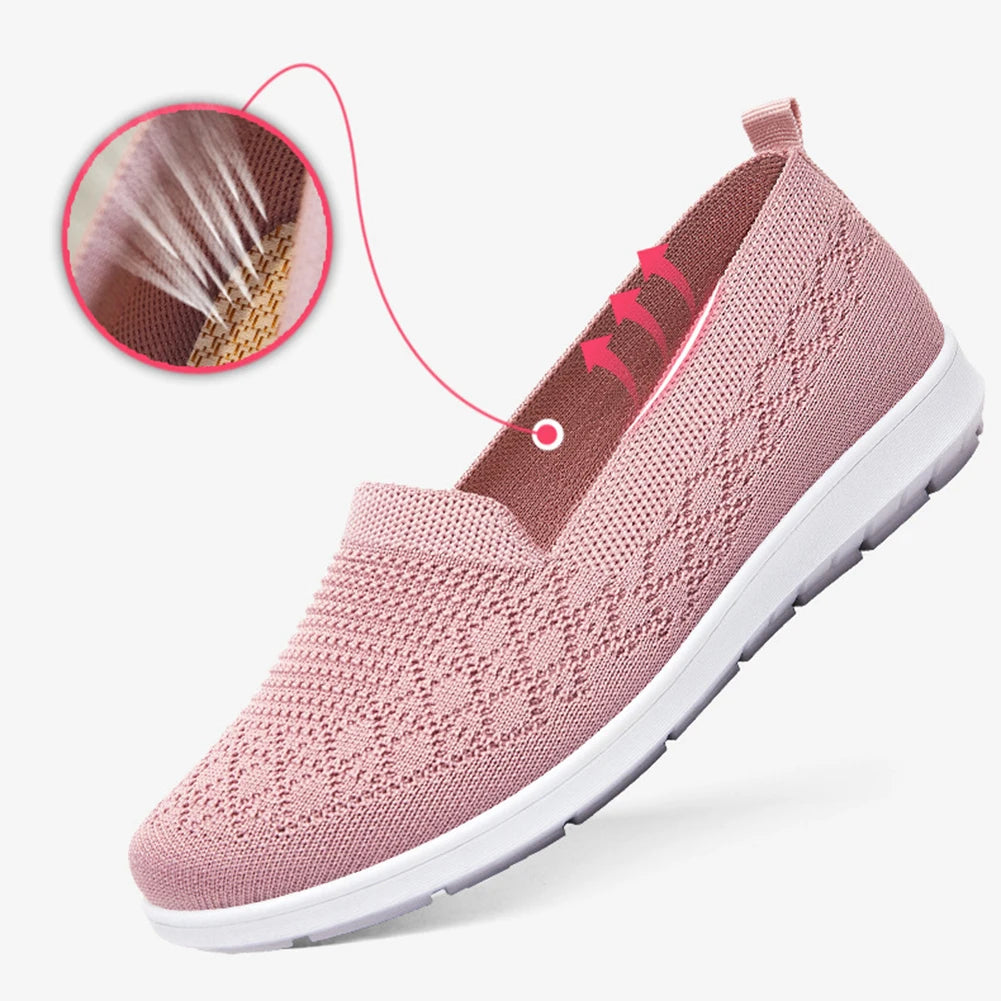 Women Running Summer Breathable Walking Woven Shoe Anti-slip - Genesis Global Boutique