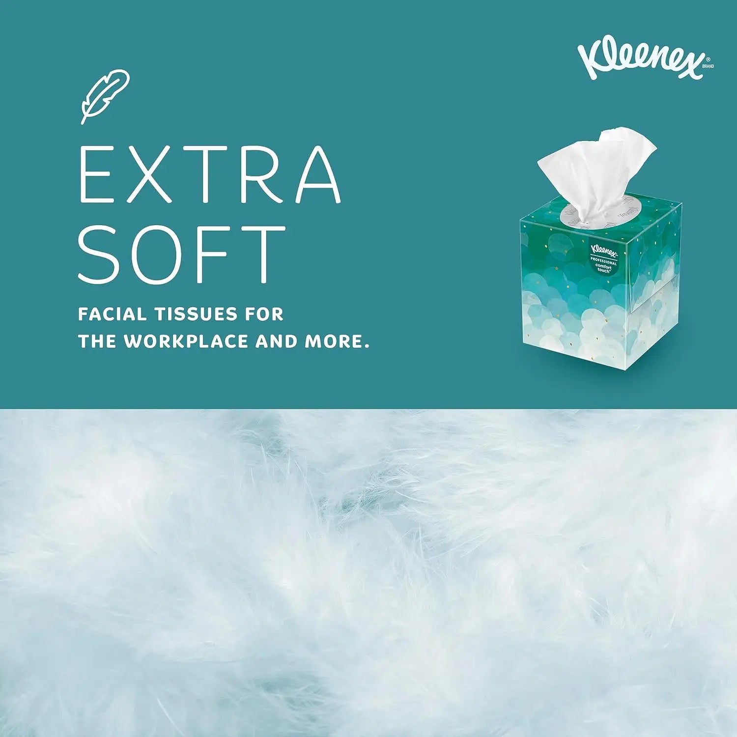 Kleenex® Professional Facial Tissue Cube for Business (21270), Upright Face Tissue Box, 90 Tissues/Box, 36 Boxes/Case, 3,240 Tis - Genesis Global Boutique