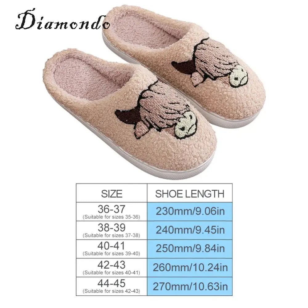 Warm Plush Home Slipper Non-Slip - Genesis Global Boutique