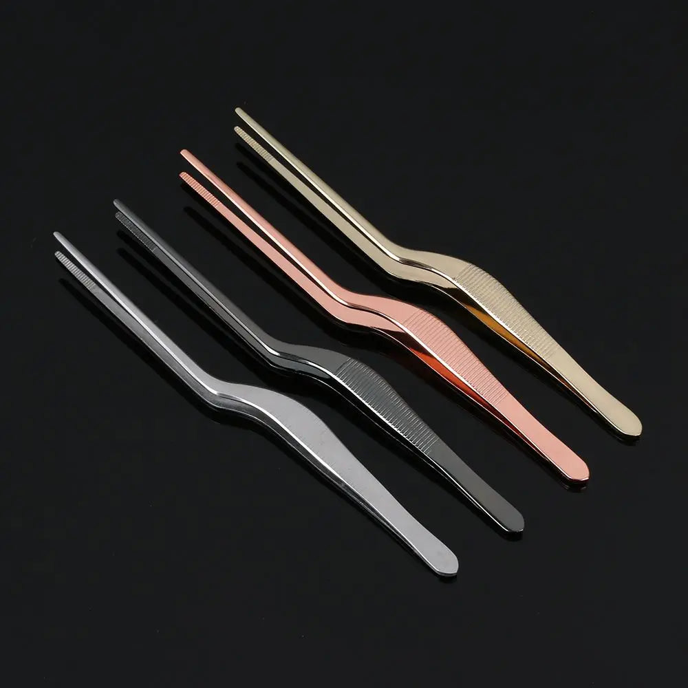 4PCS Plating Chef Food Tweezer BBQ Clip Barbecue Tongs - Genesis Global Boutique